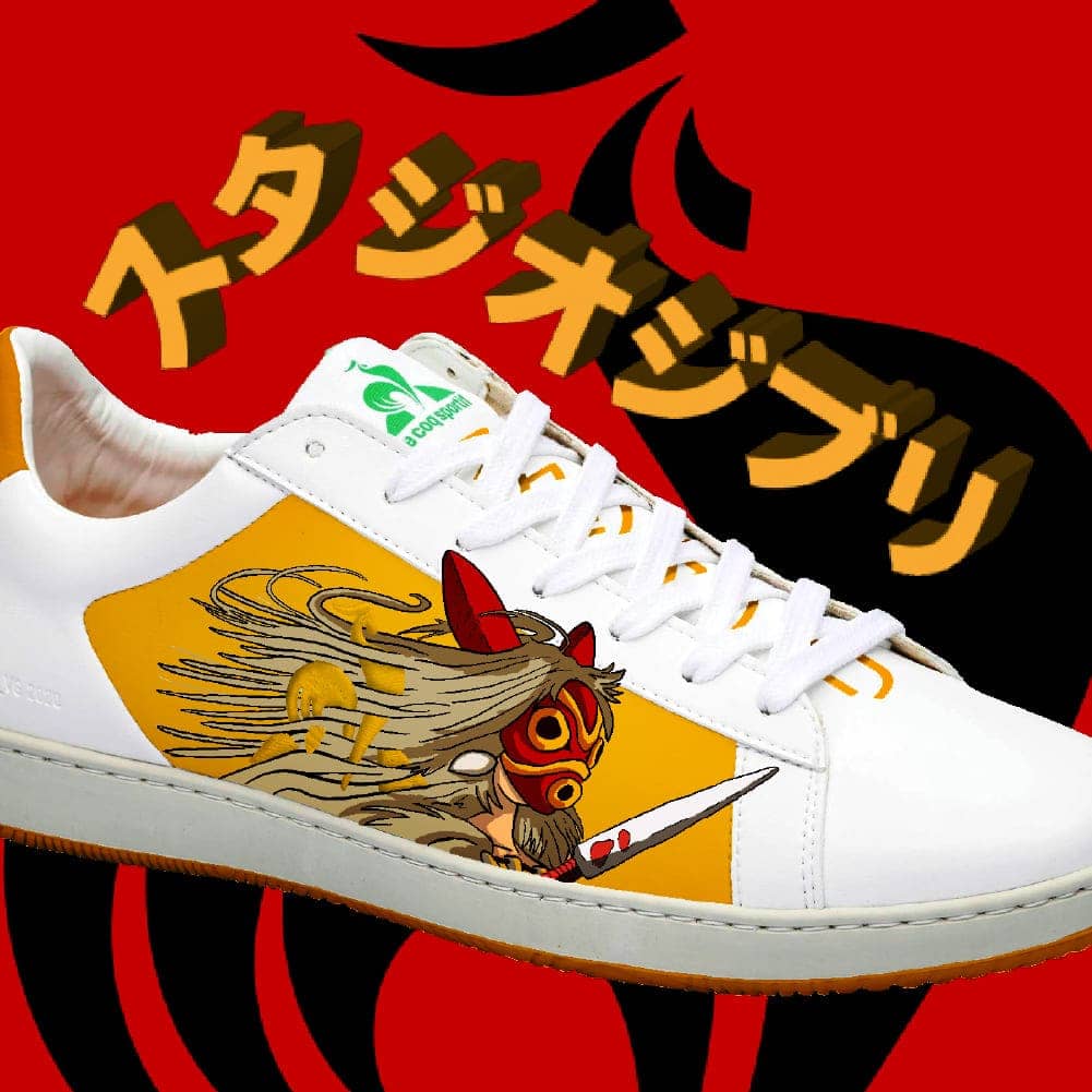 Custom sneakers ghibli et le coq sportif